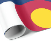 Colorado-Flagge Geschenkpapier (Rolleneckpunkt)