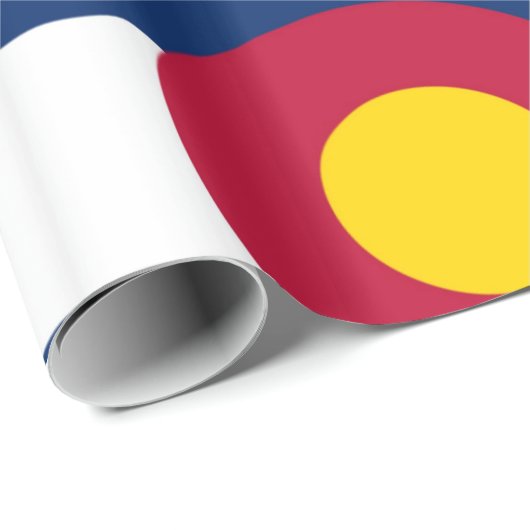 Colorado-Flagge Geschenkpapier (Rolleneckpunkt)
