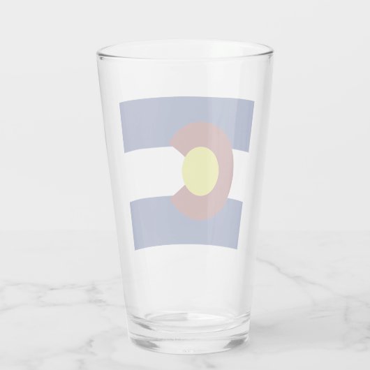 Colorado-Flagge   Glas (Rückseite)