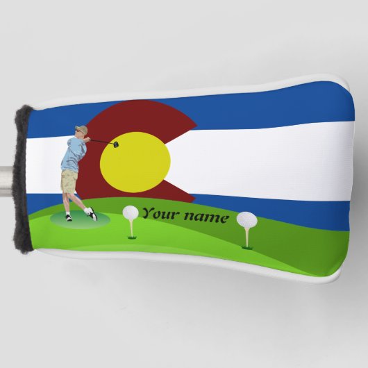 Colorado-Flagge Golf Headcover (Vorderseite)