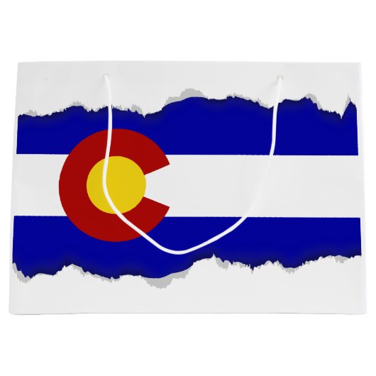 Colorado-Flagge Große Geschenktüte (Vorderseite)