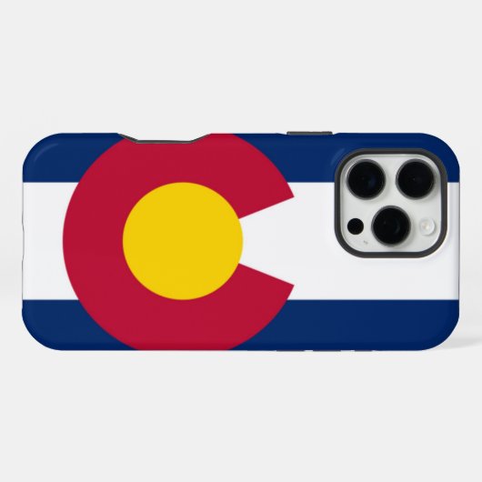 Colorado-Flagge iPhone Hülle (Rückseite (Horizontal))