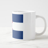 Colorado-Flagge Jumbo-Tasse (Rechts)