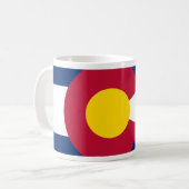 Colorado-Flagge Kaffeetasse (Vorderseite Links)