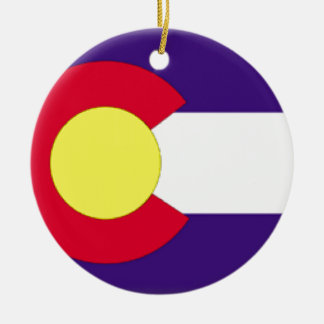 Colorado-Flagge Keramik Ornament