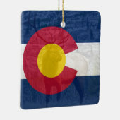 Colorado-Flagge mit Elch Keramikornament (Rechts)