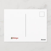 Colorado-Flagge mit Pikes-Peak-Postkarte Postkarte (Rückseite)