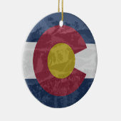 Colorado-Flagge mit SpießhöchstKeramikverzierung Keramik Ornament (Rechts)