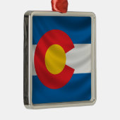 Colorado-Flagge Ornament Aus Metall (Rechts)