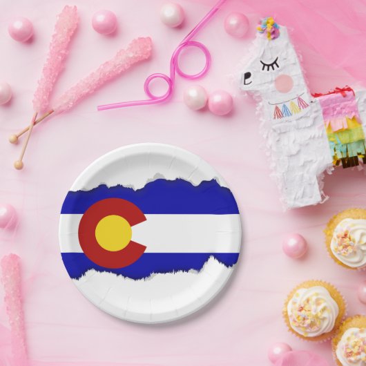 Colorado-Flagge Pappteller (Party)