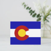 Colorado-Flagge Postkarte (Stehend Vorderseite)