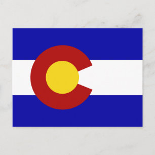 Colorado-Flagge Postkarte