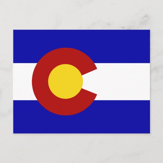 Colorado-Flagge Postkarte (Vorderseite)