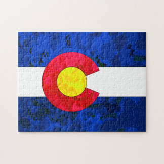 COLORADO-FLAGGE Puzzlespiel Puzzle