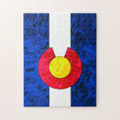 COLORADO-FLAGGE Puzzlespiel Puzzle (Vertikal)