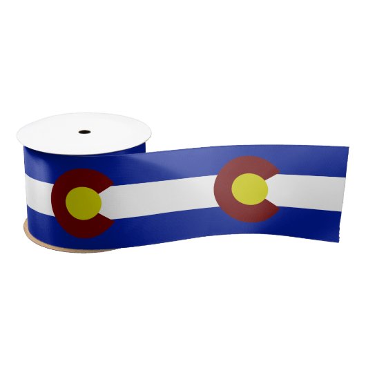 Colorado-Flagge Satinband (Spule)