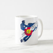Colorado-Flagge Snowmobile-Kaffee-Tasse Kaffeetasse (VorderseiteRechts)