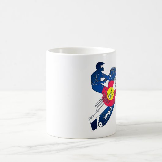 Colorado-Flagge Snowmobile-Kaffee-Tasse Kaffeetasse (Mittel)