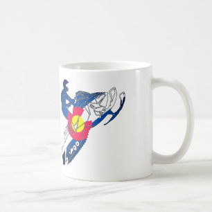 Colorado-Flagge Snowmobile-Kaffee-Tasse Kaffeetasse