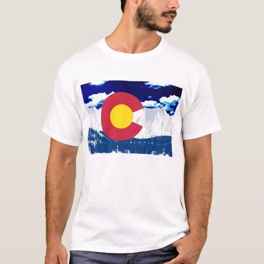 Colorado-Flagge T-Shirt (Vorderseite)