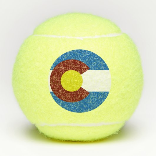Colorado-Flagge Tennisbälle (Vorderseite)