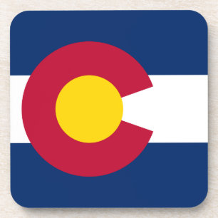 Colorado-Flagge, The Centennial State, Coloradans Getränkeuntersetzer