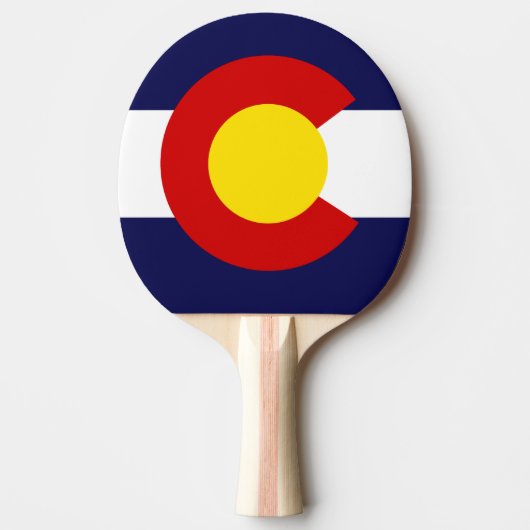 COLORADO-FLAGGE TISCHTENNIS SCHLÄGER (Vorderseite)