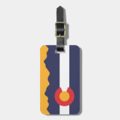 Colorado-Flagge u. Gebirgsgepäck-Gepäckanhänger Gepäckanhänger (Vorderseite vertikal)