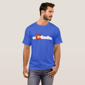 Colorado-Flagge u. GebirgsShirt T-Shirt (Vorne ganz)