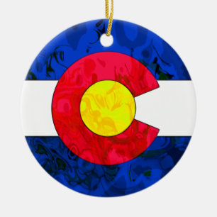 COLORADO-FLAGGE Verzierung Keramikornament