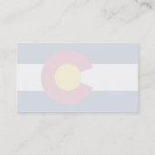 Colorado-Flagge Visitenkarte (Rückseite)