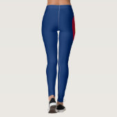 Colorado-Flagge volle Blutung von 90 Grad Leggings (Rückseite)