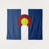 Colorado-Flagge Wandteppich (Vorderseite (Horizontal))