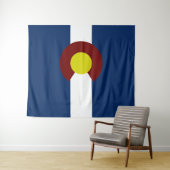 Colorado-Flagge Wandteppich (Beispiel (Horizontal))