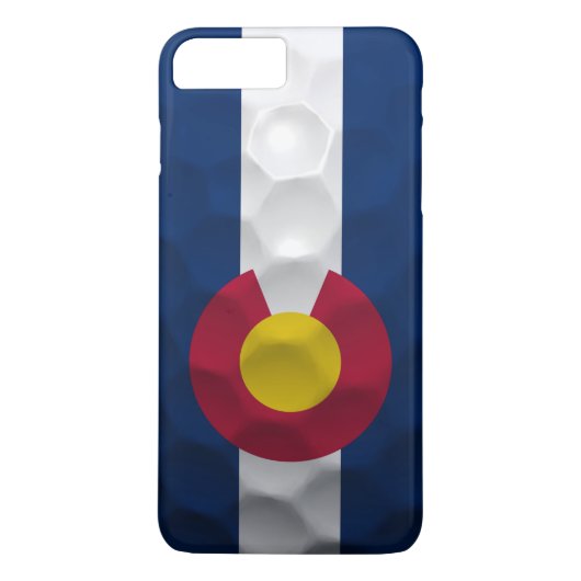 Colorado-Flaggen-Golfball-Muster Case-Mate iPhone Hülle (Rückseite)