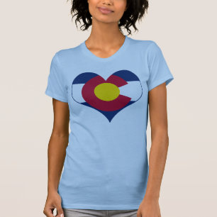 Colorado-Flaggen-Herz T-Shirt