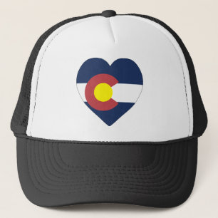 Colorado-Flaggen-Herz Truckerkappe