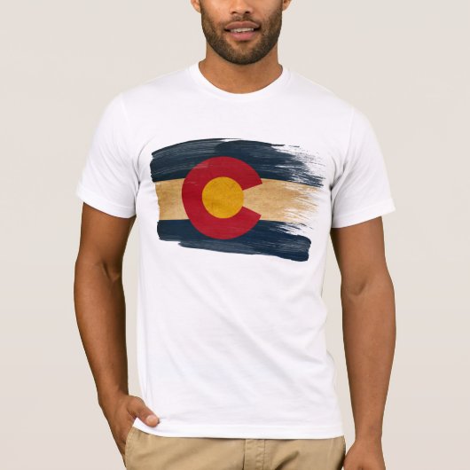 Colorado-Flaggen-T - Shirt (Vorderseite)