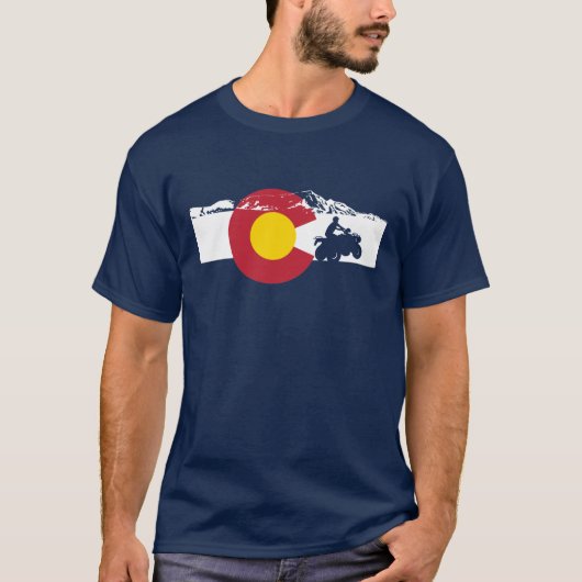Colorado-Flaggen-T - Shirt - ATV - alles (Vorderseite)
