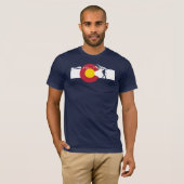 Colorado-Flaggen-T - Shirt - Wanderung Colorado (Vorne ganz)