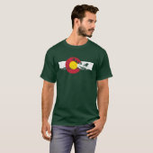 Colorado-Flaggen-T - Shirt - Weihnachtsentwurf - (Vorne ganz)