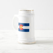 Colorado-Flaggen-Tasse Bierglas (Vorderseite Links)