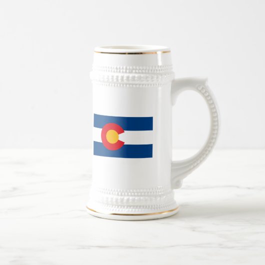 Colorado-Flaggen-Tasse Bierglas (Rechts)
