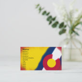 Colorado-Flaggen-Visitenkarten Visitenkarte (Stehend Vorderseite)