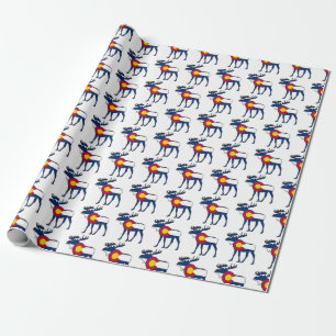 Colorado-Flaggenelch-Muster-Packpapier Geschenkpapier