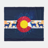 Colorado-Flaggennaturszenen-Fleecedecke Fleecedecke (Vorderseite (Horizontal))