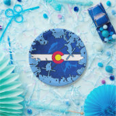 Colorado-Flaggenski-Spritzer-Papier-Teller Pappteller (Party)