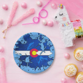 Colorado-Flaggenski-Spritzer-Papier-Teller Pappteller (Party)