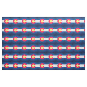 Colorado-Flaggenwiederholungs-Mustergewebe Stoff