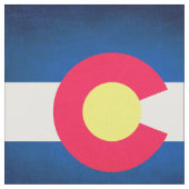 Colorado-Flaggenwiederholungs-Mustergewebe Stoff (Nahaufnahme)